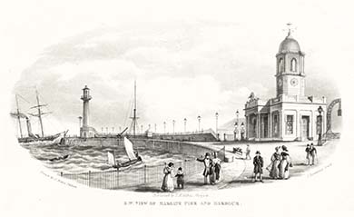 T. H. Keeble: S.W. View of Margate Pier and Harbour